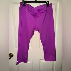 Athleta‎ Women's Solid Purple/pink Compression Leggings W/ Back Pocket Size XL
